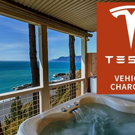 Amazing Oceanview 2 Bedroom Oceanfront! By Oceanviewhottubs Shelter Cove, Ca Tesla Ev Station Eksteriør bilde